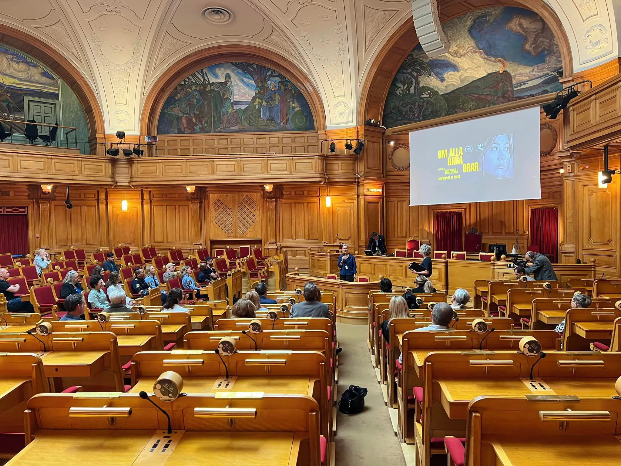Filmvisning i Sveriges Riksdag